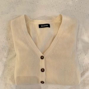Nadaam Ribbed Cashmere Cardigan